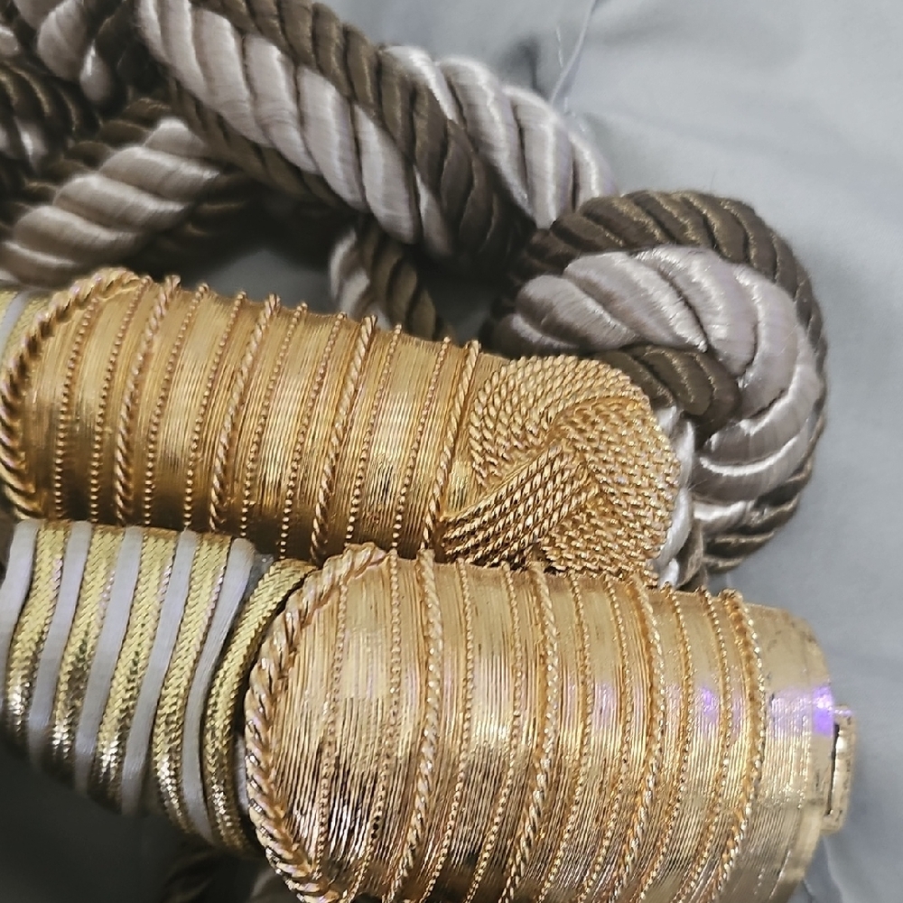 Susan Maddox DESIGNS Atlanta Gold and Silver Knotted Rope Belt